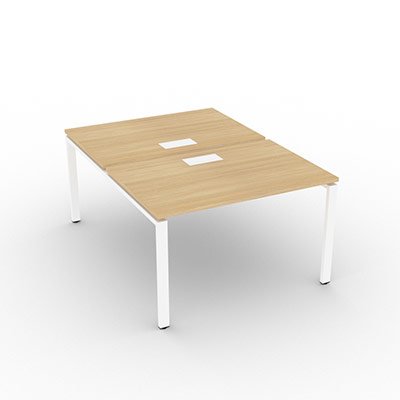 Bench gamme Conect quip de trappes de soft closing - 120 x 165 cm - dcor chne clair - pitement arche fixe blanc - lment dpart