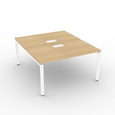 Bench gamme Conect quip de trappes de soft closing - 140 x 165 cm - dcor chne clair - pitement arche fixe blanc - lment dpart