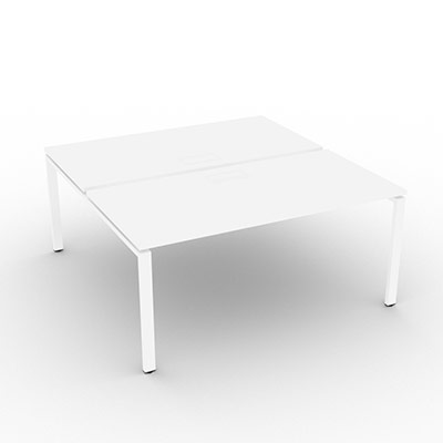 Bench gamme Conect quip de trappes de soft closing - 160 x 165 cm - dcor blanc neige - pitement arche fixe blanc - lment dpart