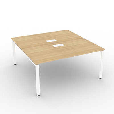 Bench gamme Conect quip de trappes de soft closing - 160 x 165 cm - dcor chne clair - pitement arche fixe blanc - lment dpart