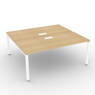 Bench gamme Conect quip de trappes de soft closing - 180 x 165 cm - dcor chne clair - pitement arche fixe blanc - lment dpart