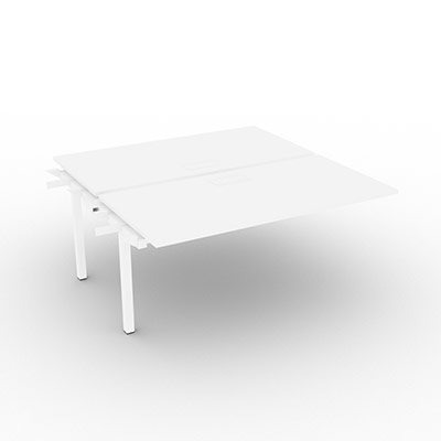 Bench gamme Conect quip de trappes de soft closing - 160 x 165 cm - dcor blanc neige - pitement fixe blanc - lment suivant
