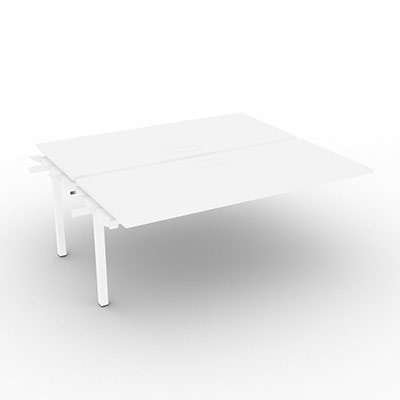 Bench gamme Conect quip de trappes de soft closing - 180 x 165 cm - dcor blanc neige - pitement fixe blanc - lment suivant