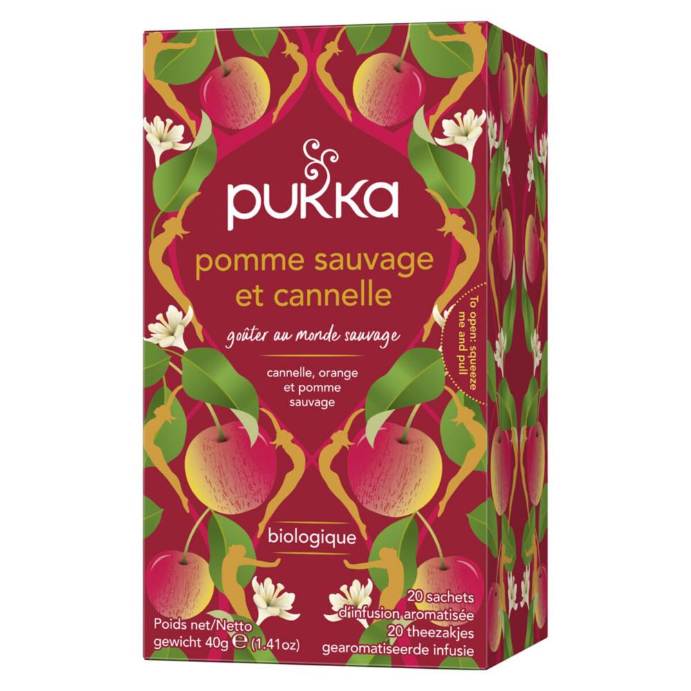 Th pomme cannelle Pukka - Biologique et quitable - Bote de 20 sachets