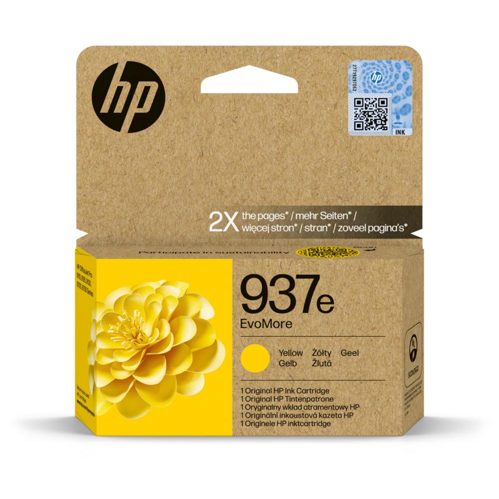 Cartouches pour imprimantes - Hp 937e cartouche d'encre authentique jaune evomore