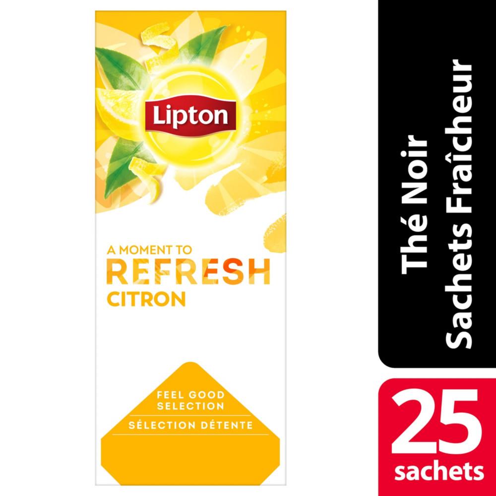 Bote de 25 sachets de th gout citron Lipton