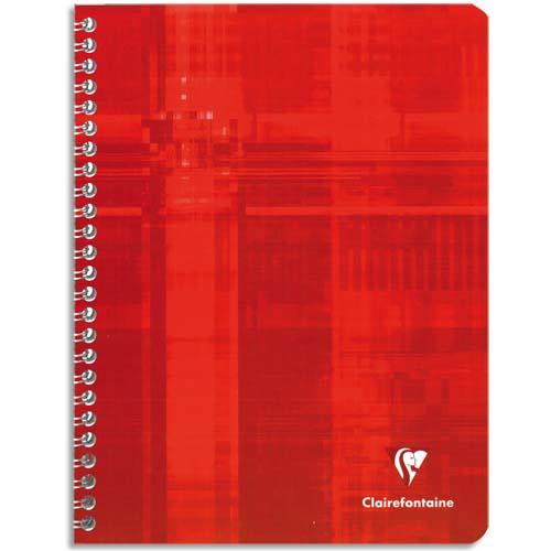 Cahier Clairefontaine Metric - reliure spirales - 24x32 cm - 100 pages - grands carreaux - papier 90g