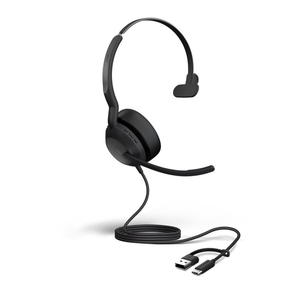 50 Evolve2 Jabra MS Jabra Mono Casque filaire USB-C / USB-A + Bluetooth