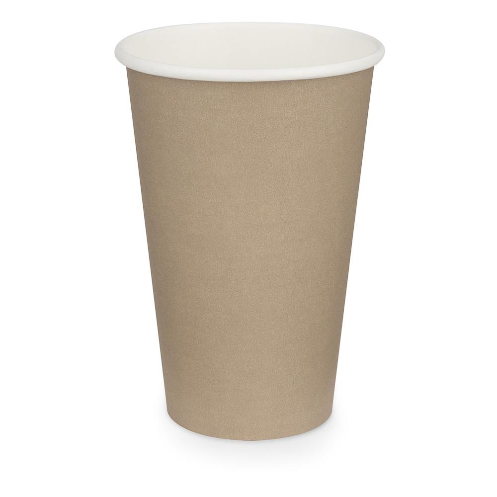 Gobelets carton jetables - 30cl - brun - paquet 50 units