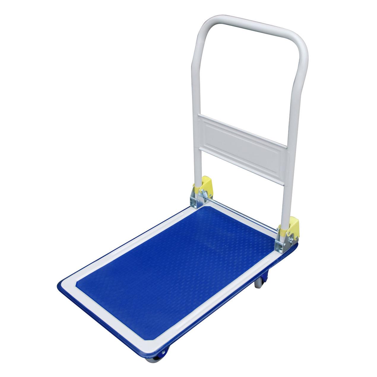 Chariot pliant silencieux - 150 kg - bleu