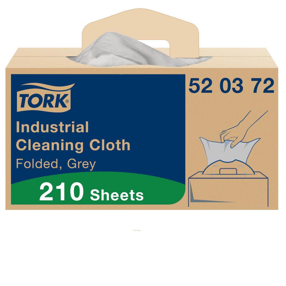 Bote distributrice 210 Chiffons de nettoyage Industriel Tork Premium - 520372 - Gris