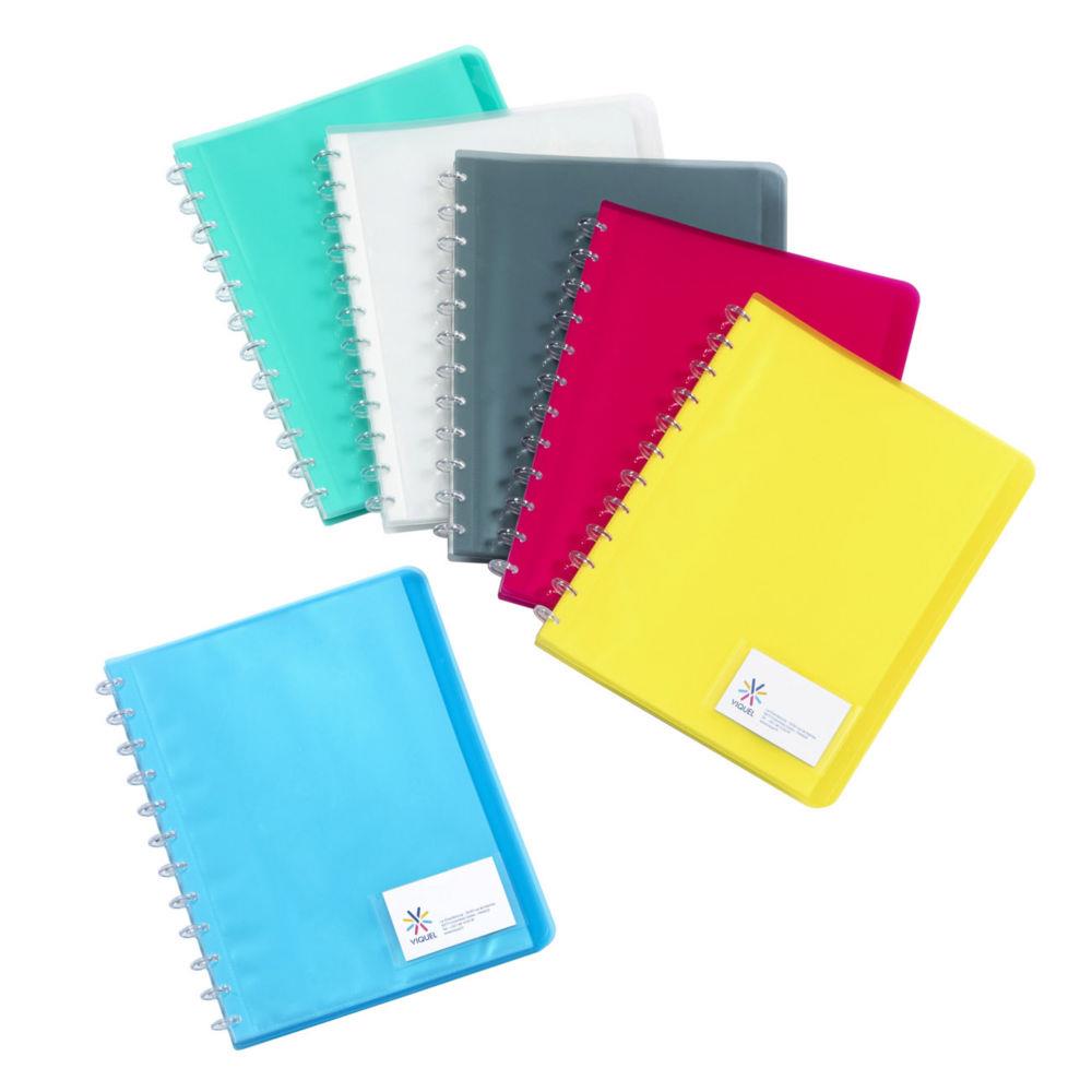 Porte vues Gode A4 Viquel - Polypropylne - 30 pochettes - 60 vues - Assortis