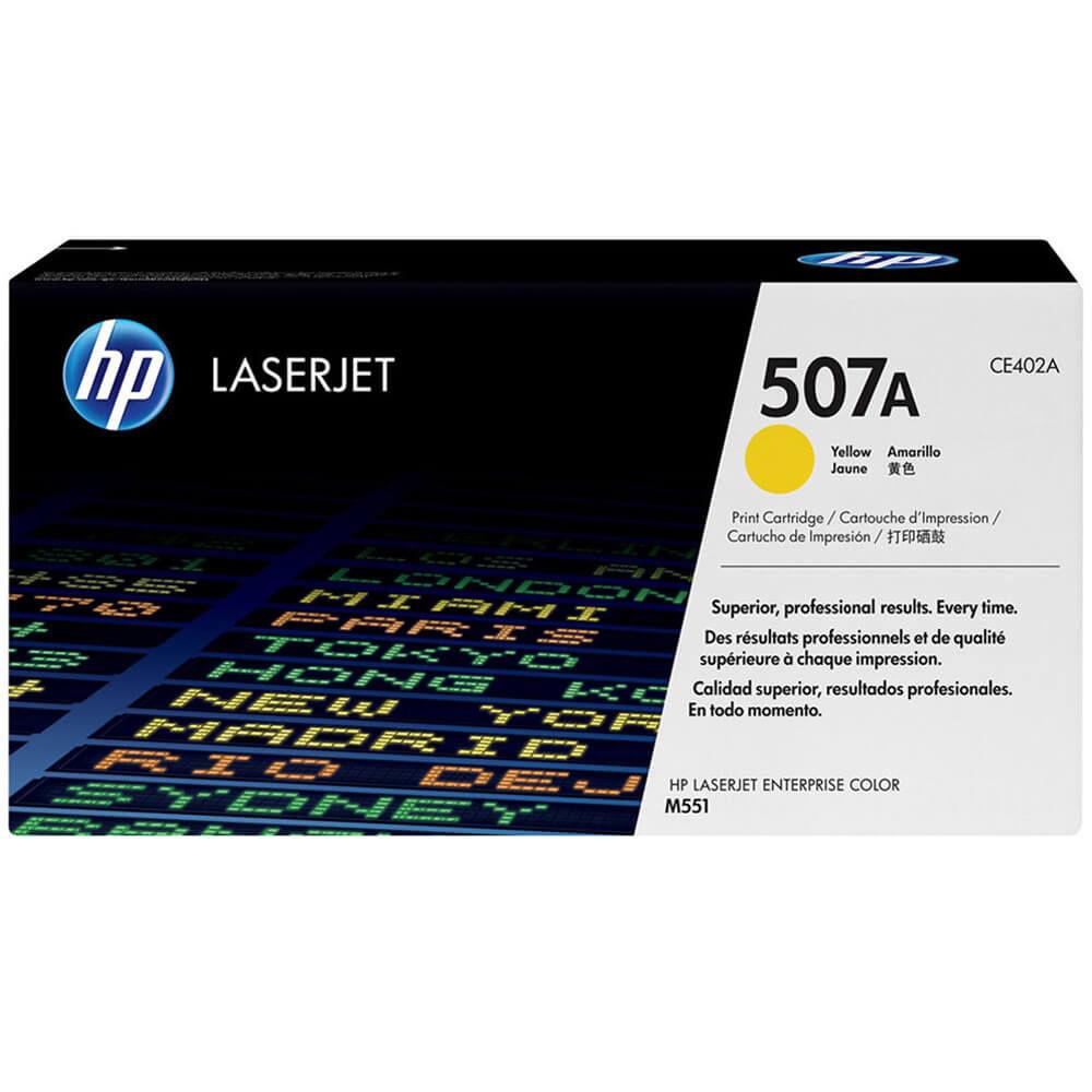 Cartouches de toner - Hp 507a toner laserjet jaune authentique
