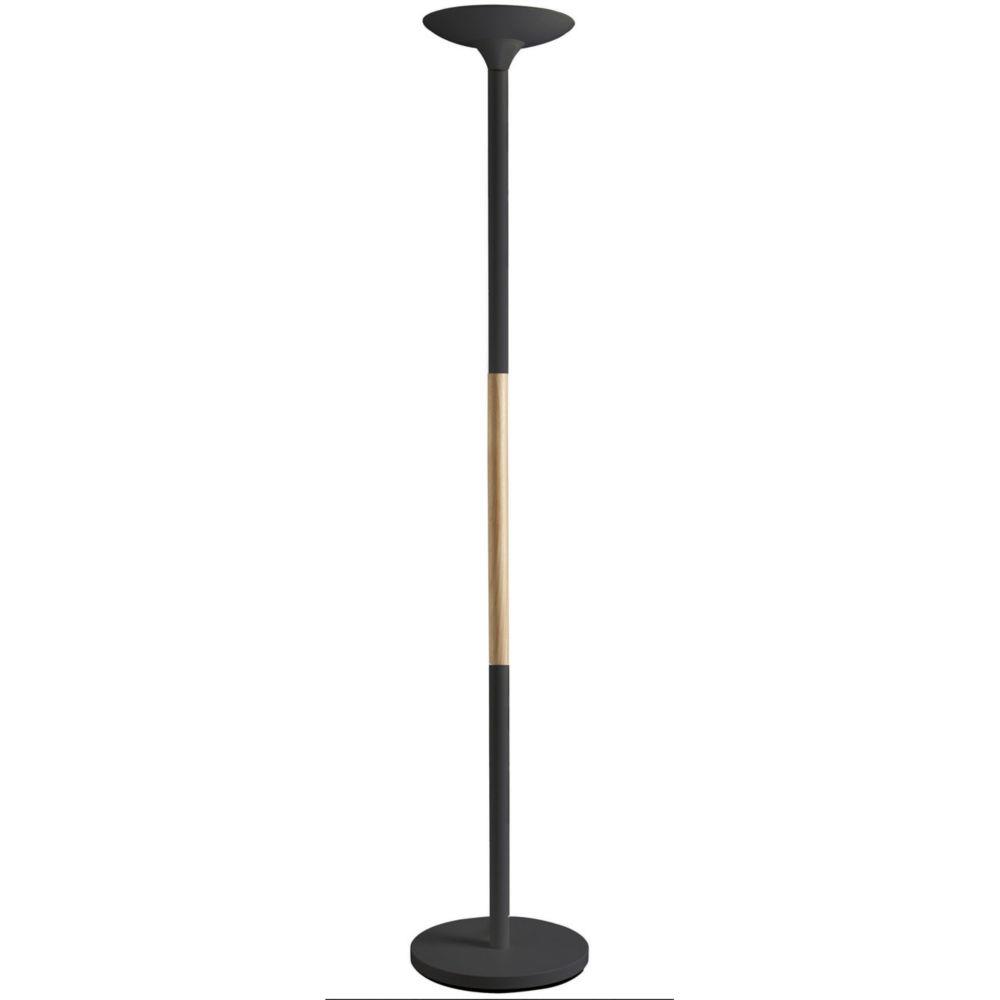 Lampadaire Led Unilux Pryska 40 W - Noir et htre