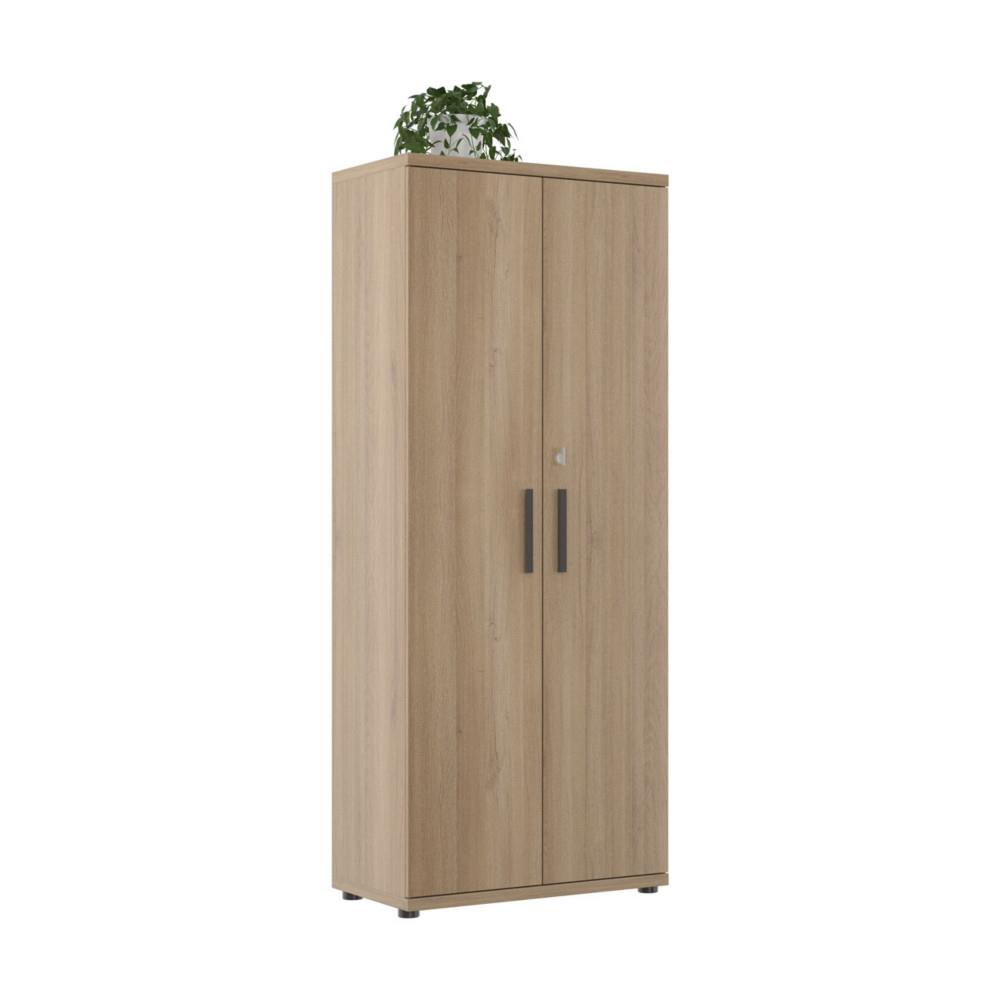 Armoire haute Vertex 2 portes H 194 x  L 80 cm - Chne Bocage
