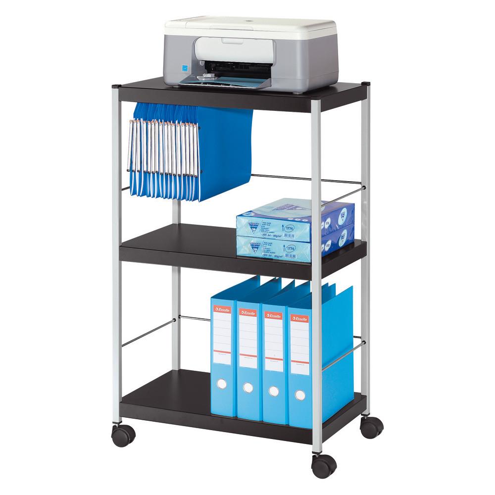 Desserte polyvalente haute - m�tal - hauteur 100 x Largeur 60 - noir