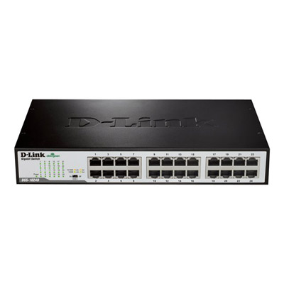 D-Link DGS 1024D - Commutateur - non g�r� - 24 x 10/100/1000 - de bureau, Montable sur rack