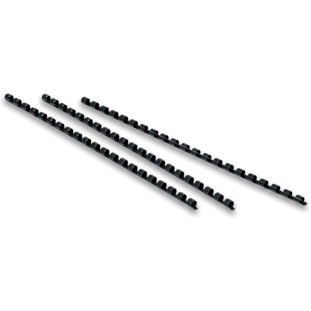Baguette de reliure  spirale A4 - 10 mm - noir - bote 100 units