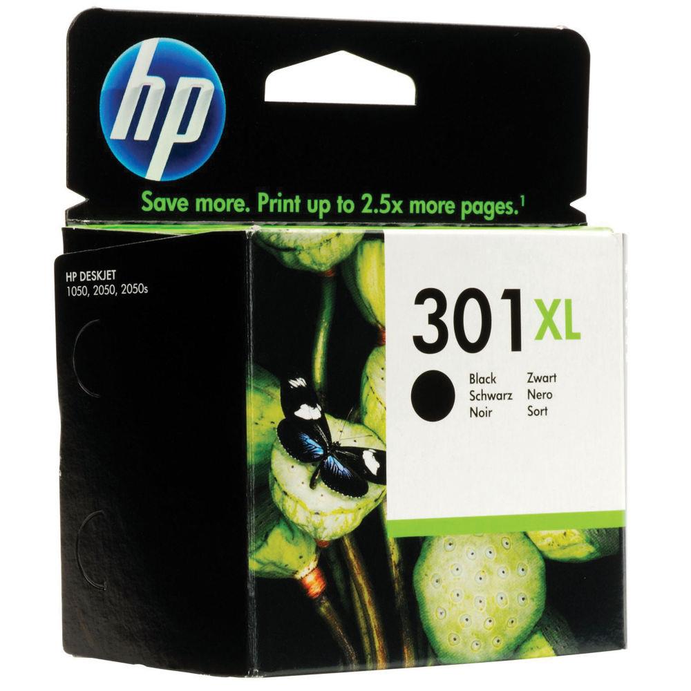 Cartouches pour imprimantes - Hp 301xl cartouche d'encre noir grande capacit authentique