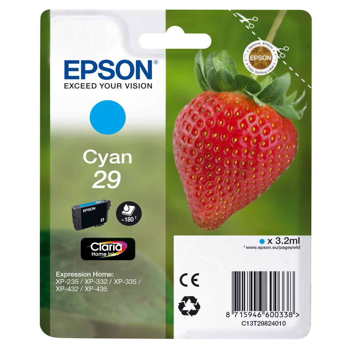 Cartouches pour imprimantes - Epson strawberry cartouche "fraise" 29 - encre claria home c