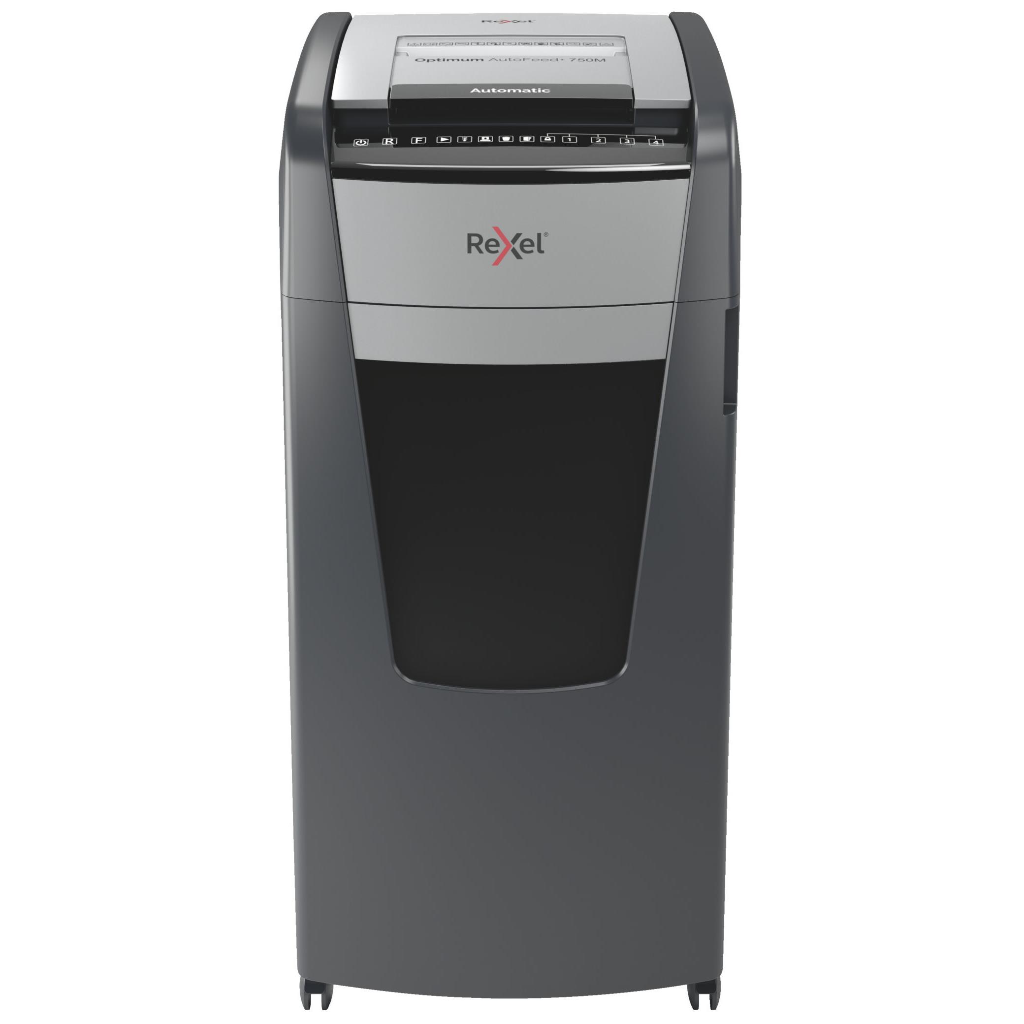 Rexel autofeed+ 750m destructeur de papier dcoupage par micro-broyage 55 db 23 cm noir, gris