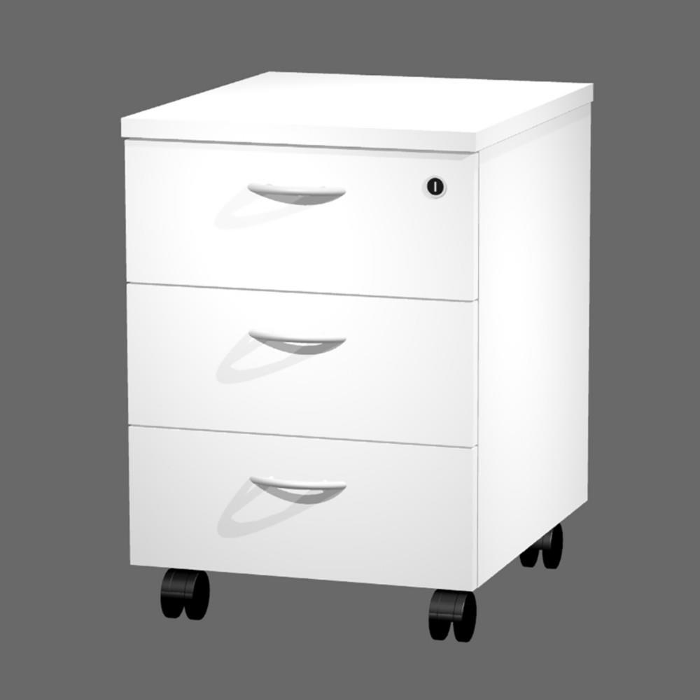 Caisson mobile Pulse 3 tiroirs - blanc
