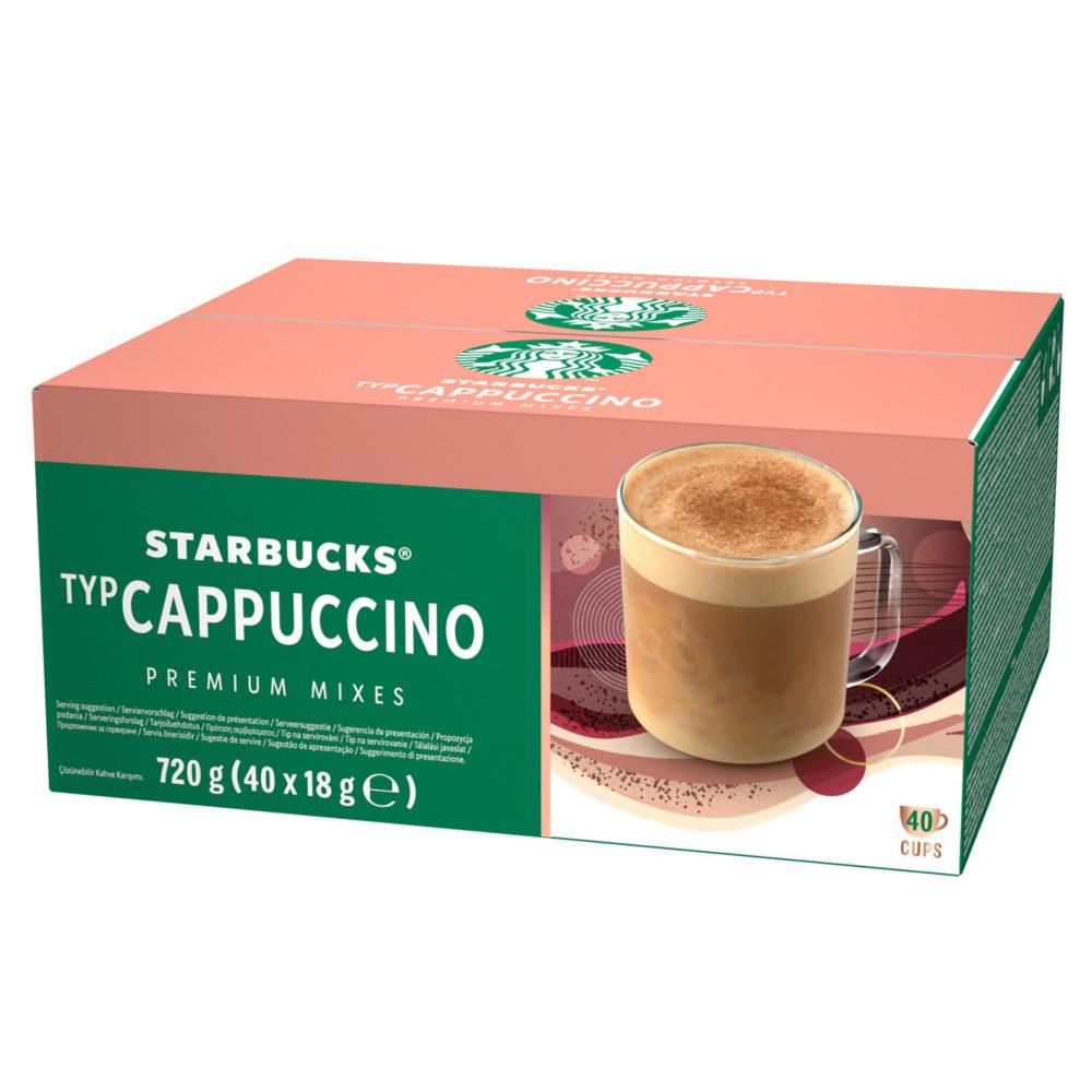 Stick de caf� Starbucks Cappuccino de 18 g - 100 % Arabica - Bo�te de 40