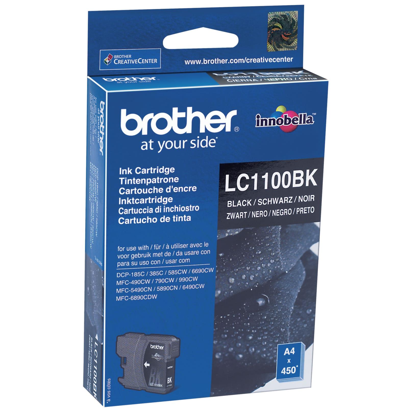 Cartouches pour imprimantes - Brother lc1100bk - cartouche d'encre originale - noir