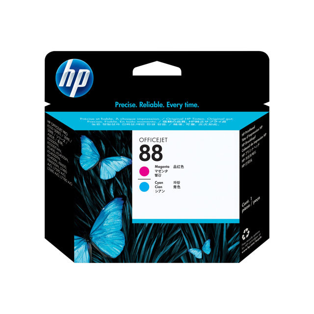 HP 88 - C9382A - tte d'impression - 1 x cyan, magenta - pour Officejet Pro K5400, K550, K8600, L7480, L7550, L7555, L7590, L7650, L7681, L7710, L7750