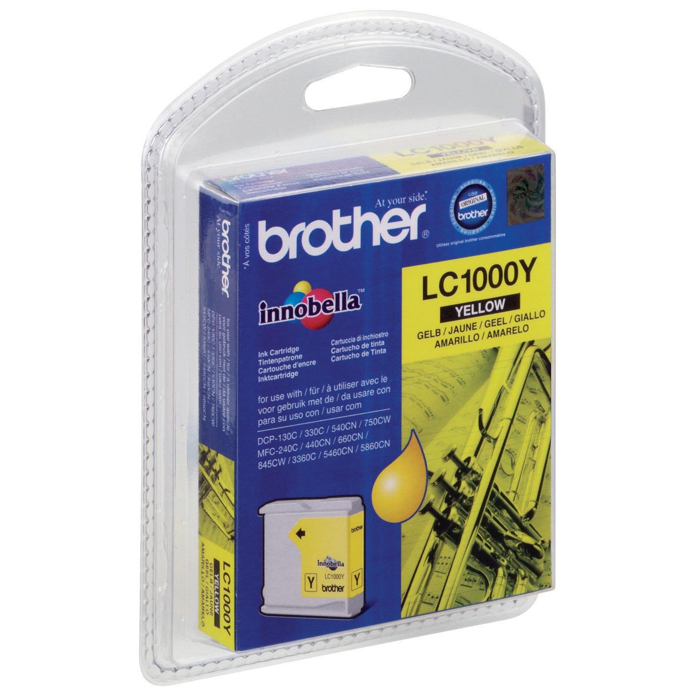 Cartouches pour imprimantes - Brother lc1000y - cartouche d'encre originale - jaune