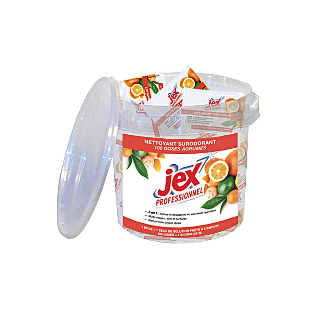 100 doses de nettoyant surodorant Jex - parfum agrumes