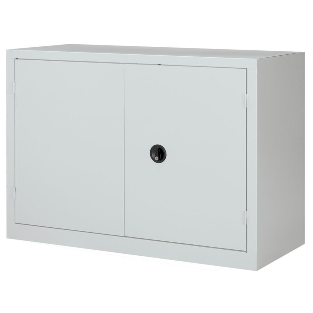 Armoire monobloc Utopia H 100 x L 120 cm gris portes gris