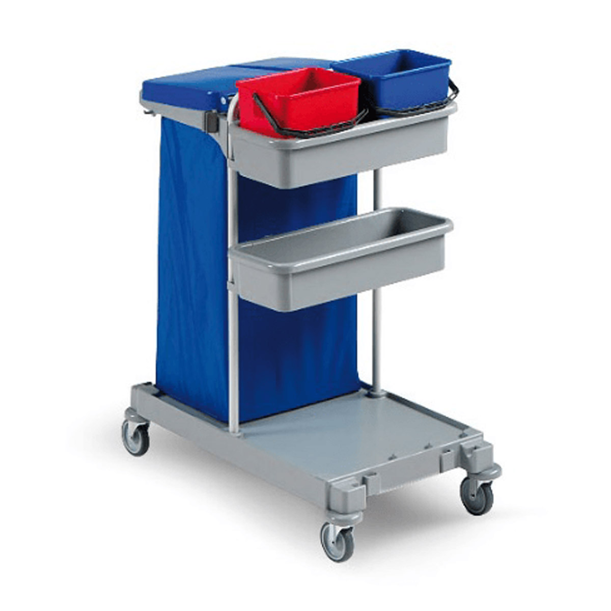 Chariot de mnage classique TTS x 2 seaux 6L