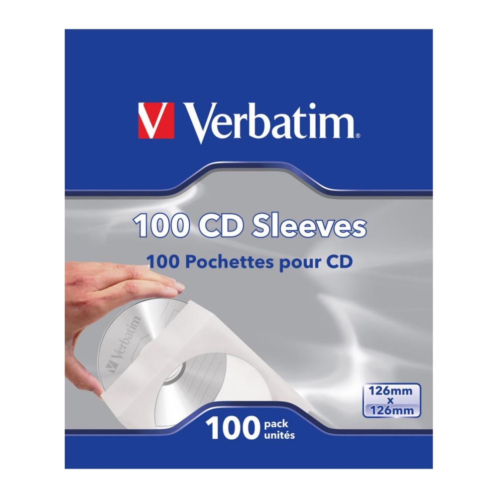 Verbatim pack de 100 pochettes cd (papier)
