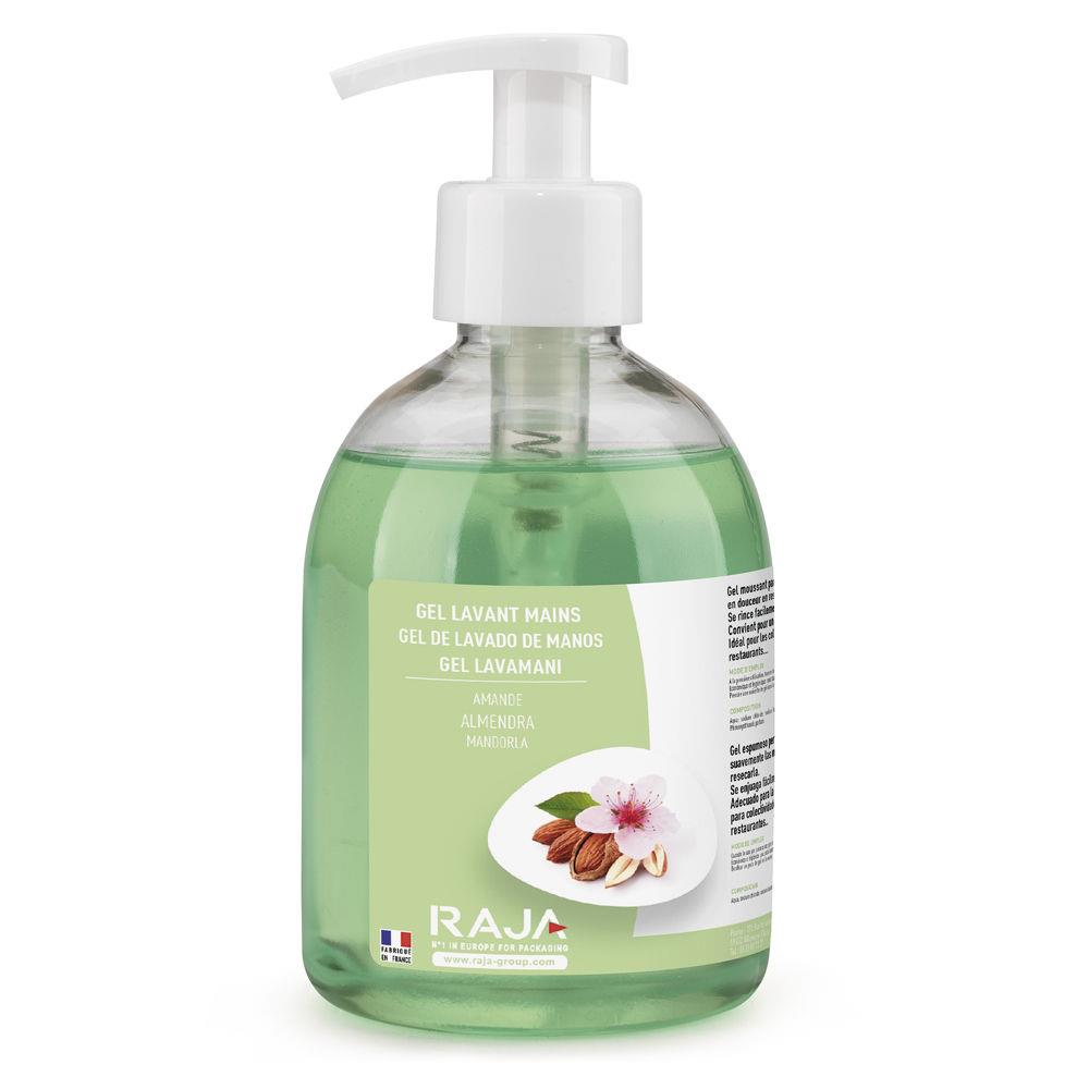 Crme lavante Raja pour les mains - parfum Amande - Flacon-pompe de 300 ml (bouteille 300 millilitres)