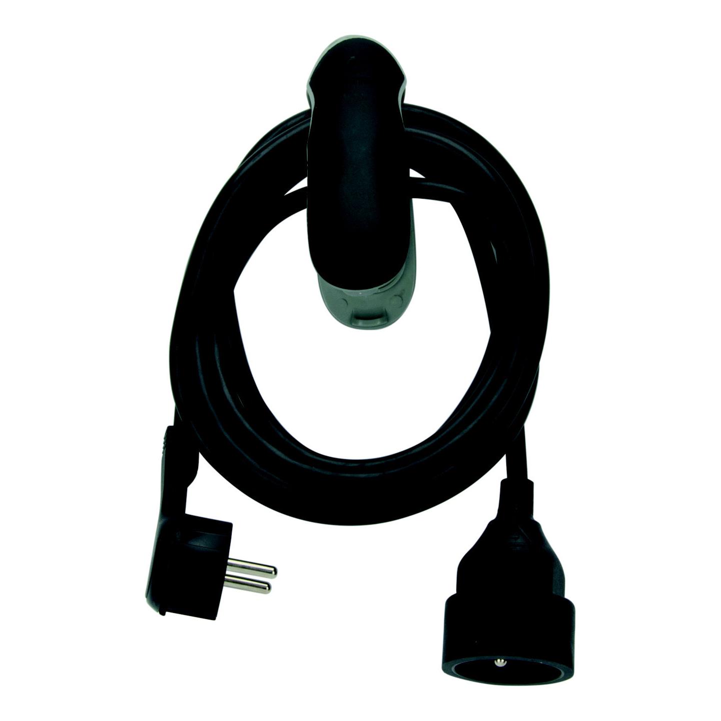 Rallonge lctrique avec clip Watt & Co - Noir - 3 m