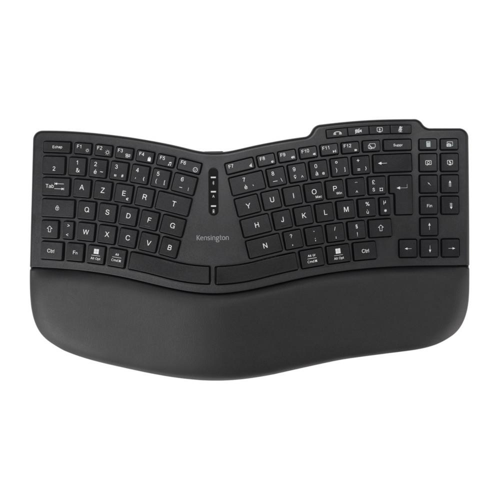 Kensington pro fit ergo kb675 eq tkl clavier maison/bureau usb + rf wireless + bluetooth qwertz allemand noir