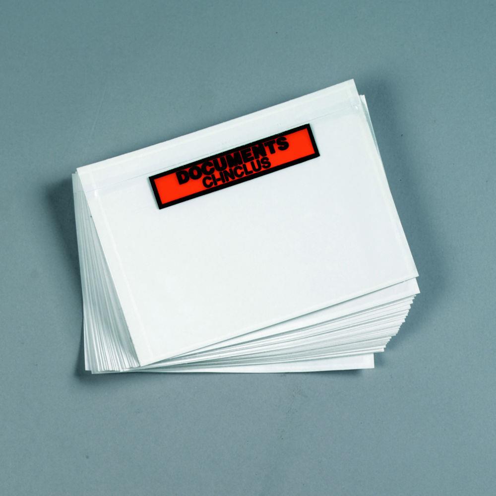 Pochette porte-documents Raja Eco adhsive - l.int.165 x H.115 cm - pour format A4 pli en 4 - carton de 1000