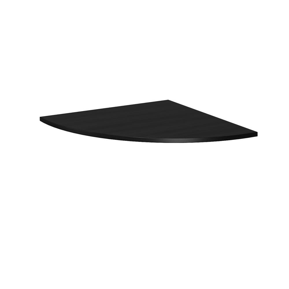 Angle de liaison 90 arrondi Pulse mtal - plateau noir
