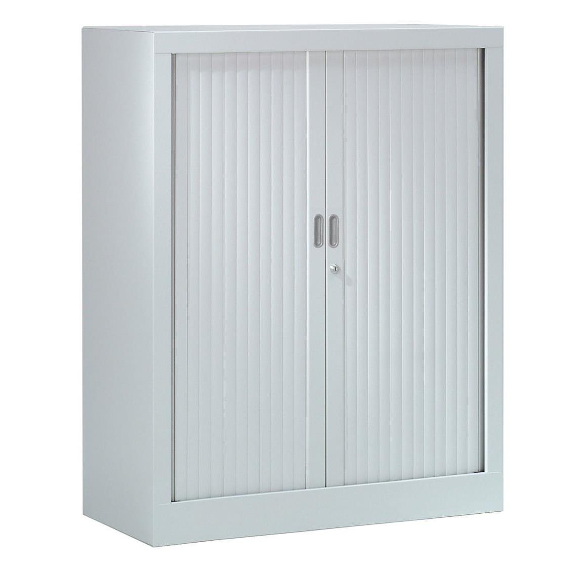 Armoire m�tal monobloc � rideaux G�n�ric H.100 x L.80 cm - coloris Gris