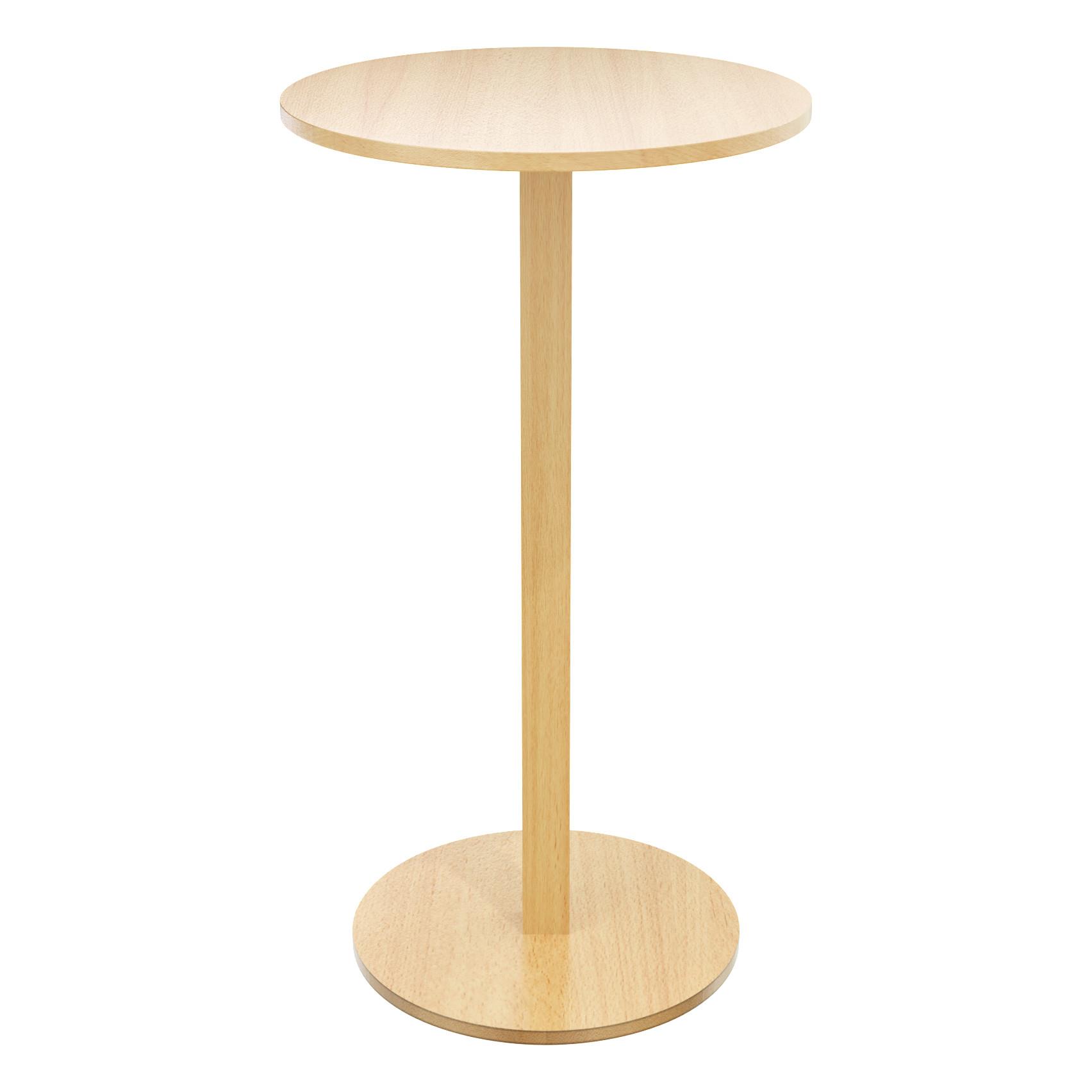 Mange debout Paperflow Woody en MDF replaqu htre - hauteur 110 cm - plateau D60 cm - socle D50 cm