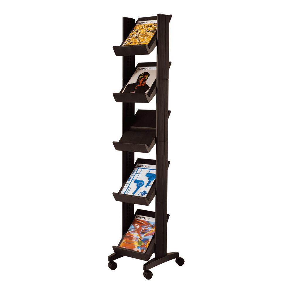 Prsentoir Paperflow Compact EasyDisplay - 5 cases - noir