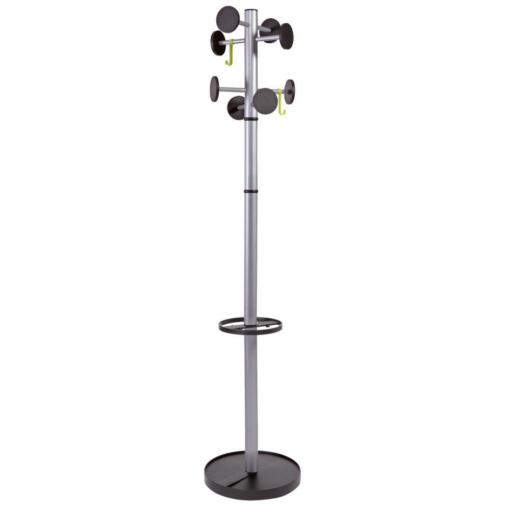 Portemanteau 8 patres Alba Stan 3 - hauteur 175 cm - coloris mtal et noir