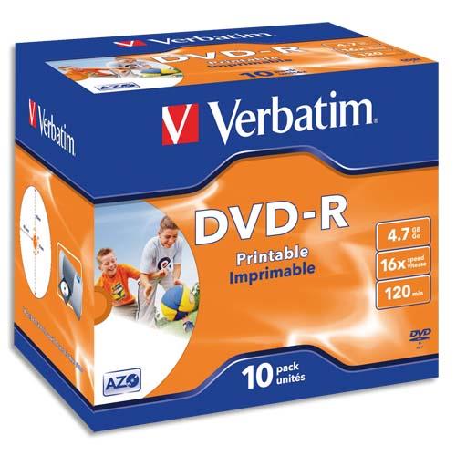 Verbatim 43521 dvd vierge 4,7 go dvd-r 10 pice(s)