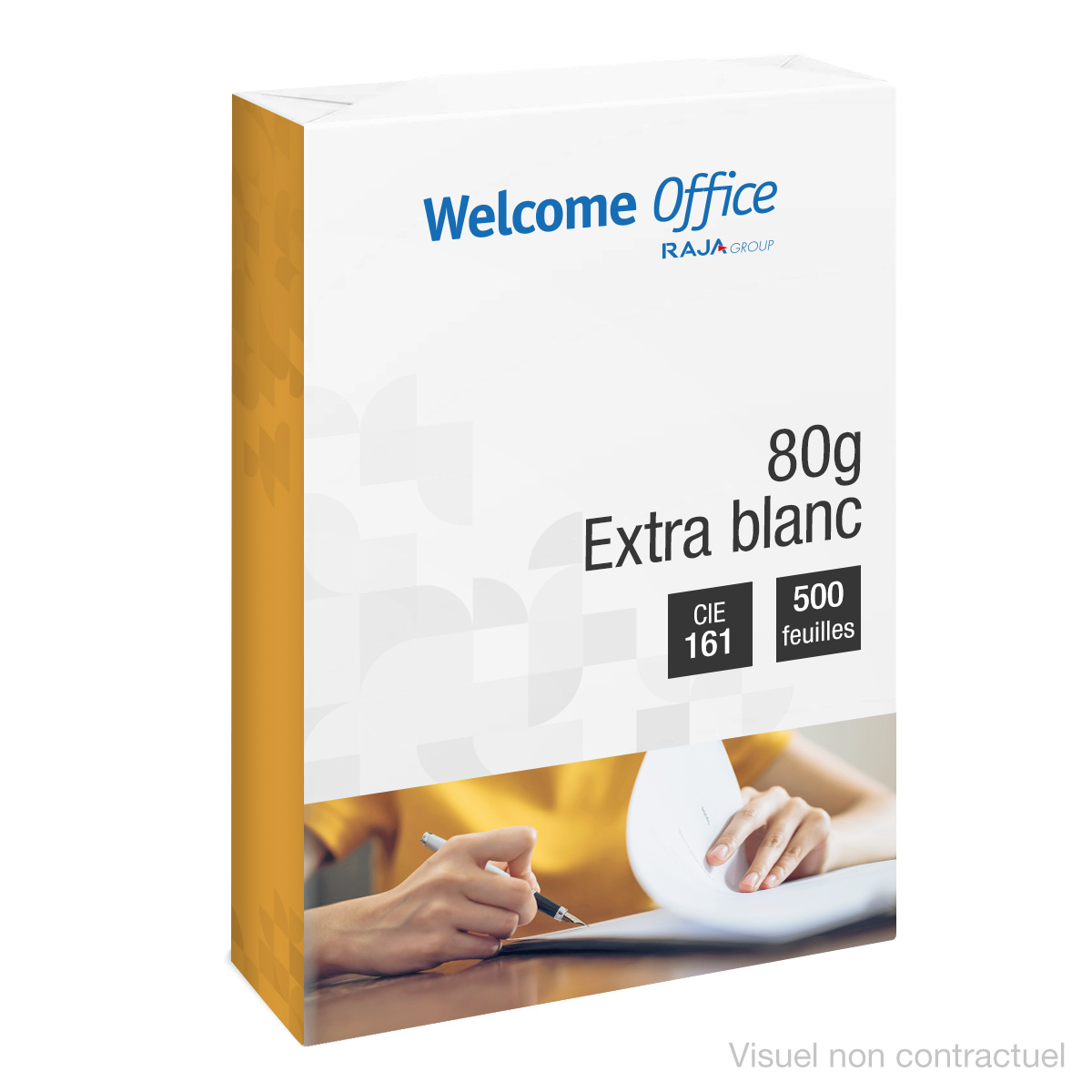 Papier A4 blanc - 80g - CIE 166 trs blanc - ramette de 500 feuilles