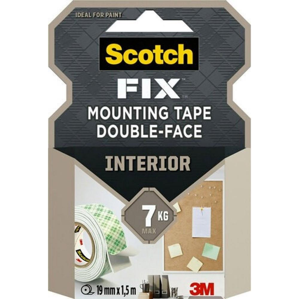 Rouleau de mousse adhsive double-face Scotch Fix Mousse - 19 mm x 1,5 m