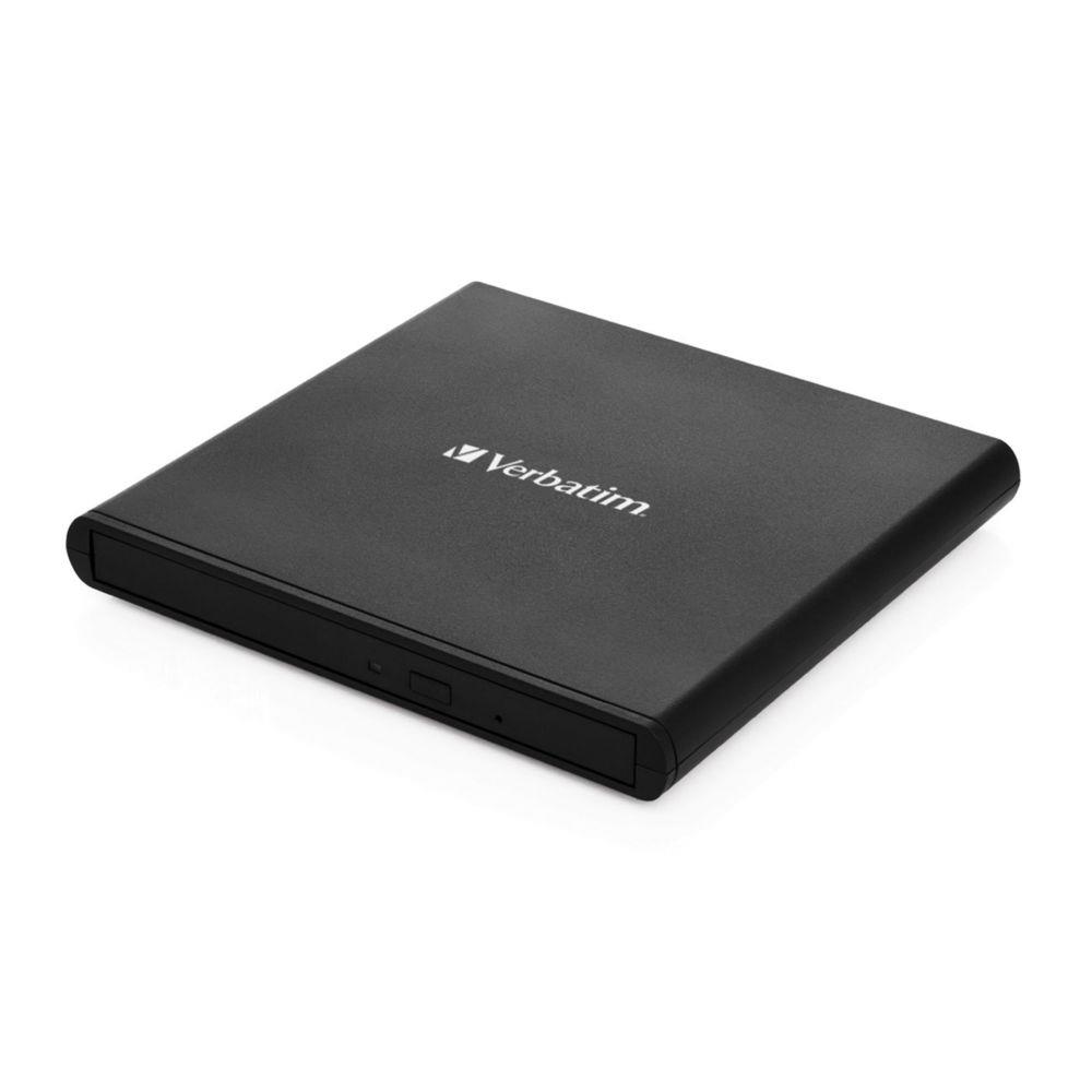 Verbatim slimline cd/dvd lecteur de disques optiques dvd-rw noir
