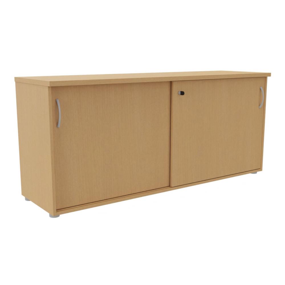Armoire basse NF Environnement portes coulissantes H72 cm x L163 cm - Htre