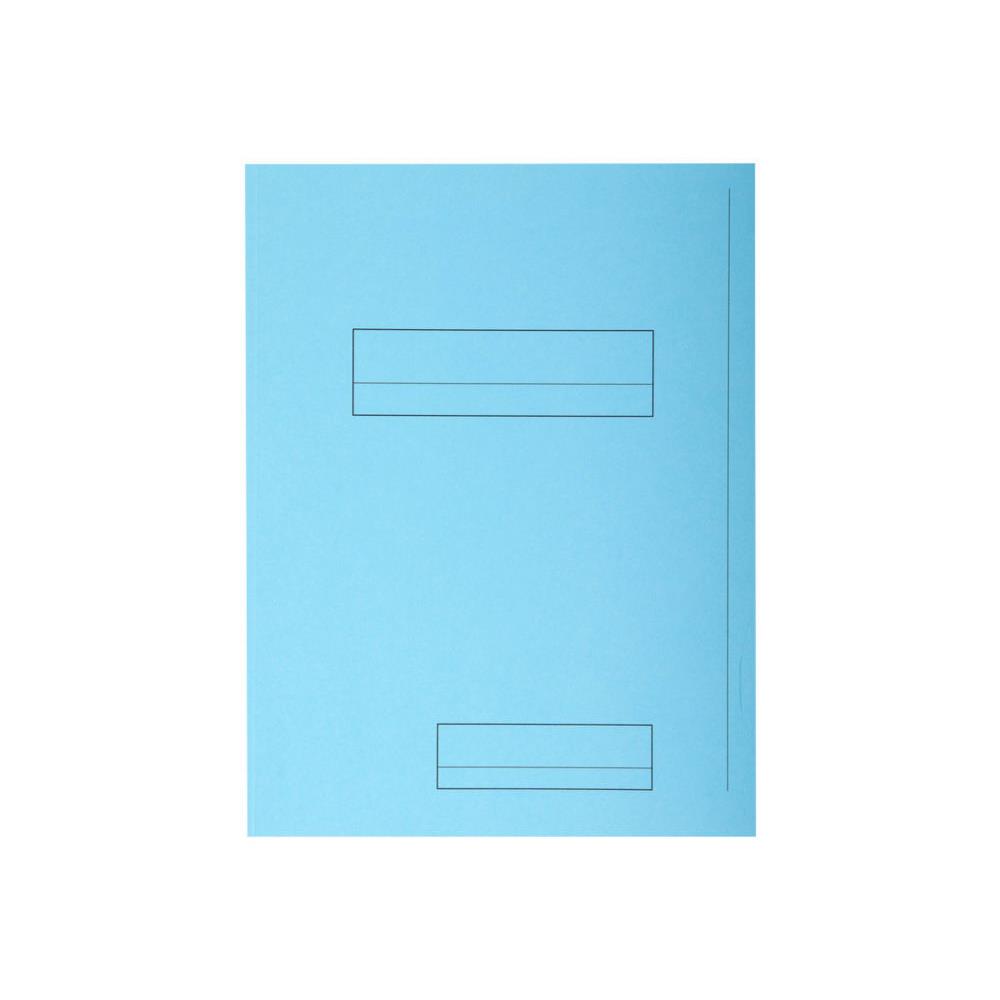 Chemise 2 rabats avec cadre d'indexage Exacompta Super 250 - carte 210 g - bleu clair - paquet de 50