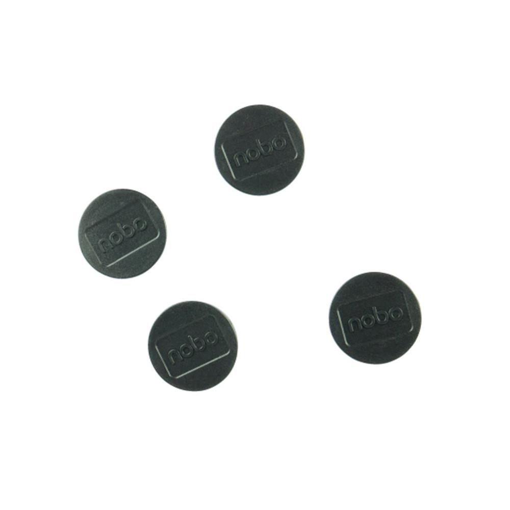 Aimant rond 30 mm Nobo  - Noir - Lot de 4